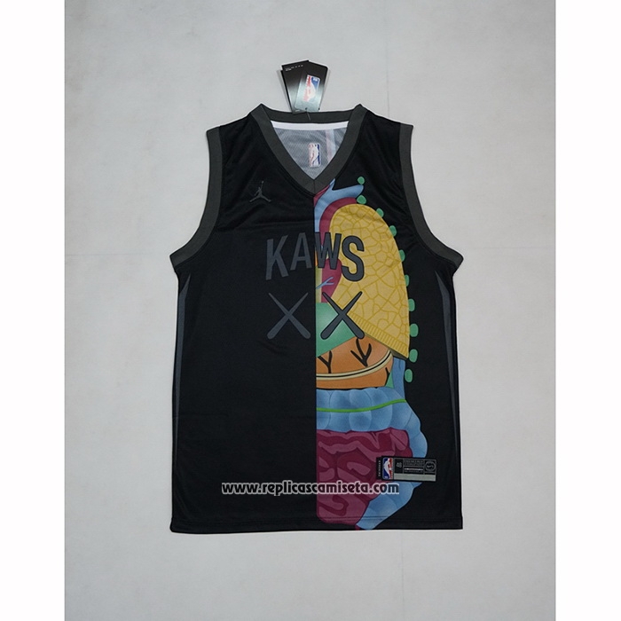 Camiseta KAWS x Jordan x NBA Negro